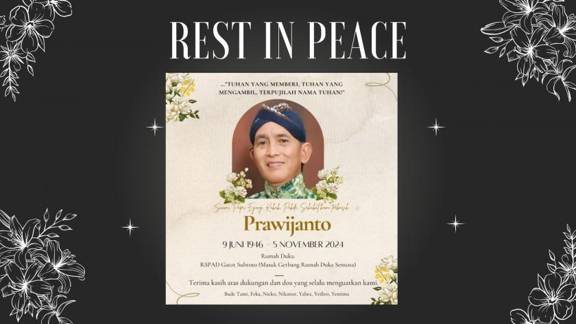 Selamat Jalan Bp. Prawijanto